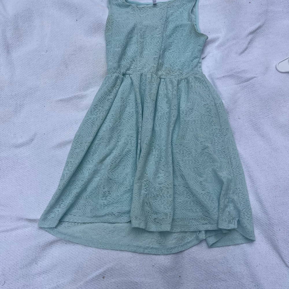 Xhilaration Sleeveless Lace Dress - Light Green